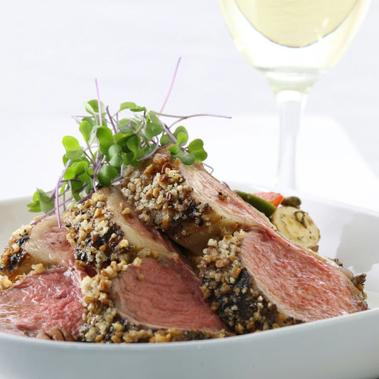 Crunchy Pecan Crusted Lamb