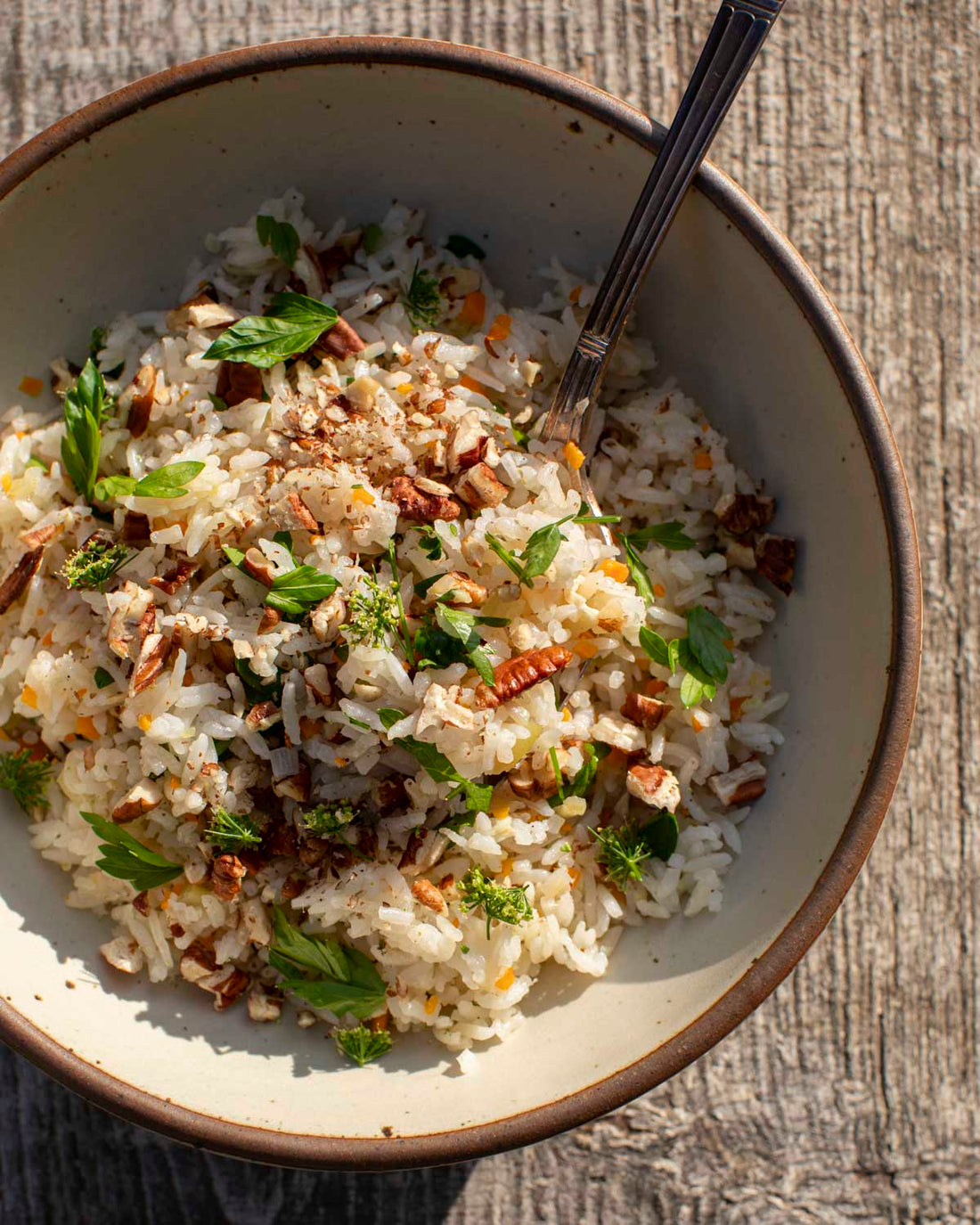 Toasted Pecan Rice Pilaf 🌱