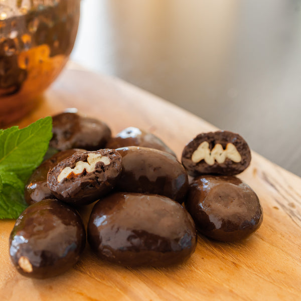 Dark Chocolate Covered Pecans