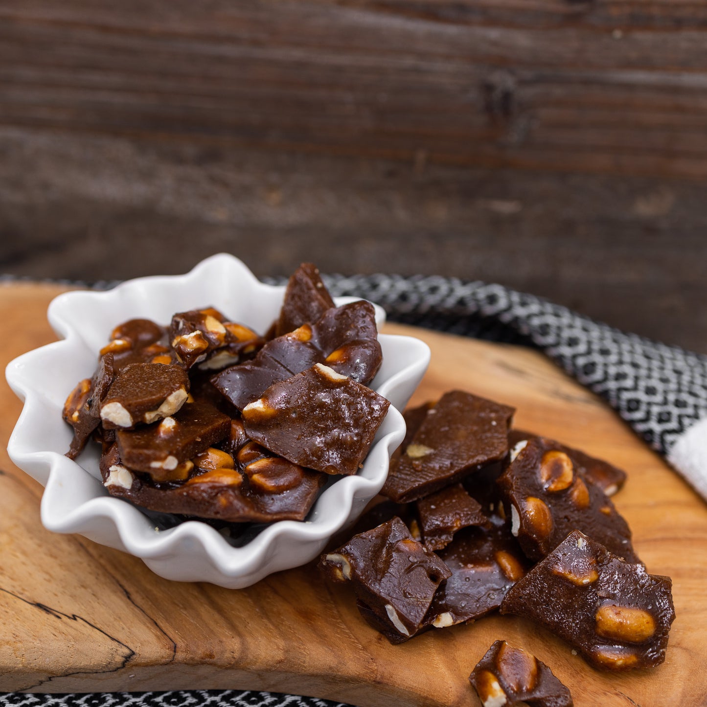 Chocolate Peanut Brittle