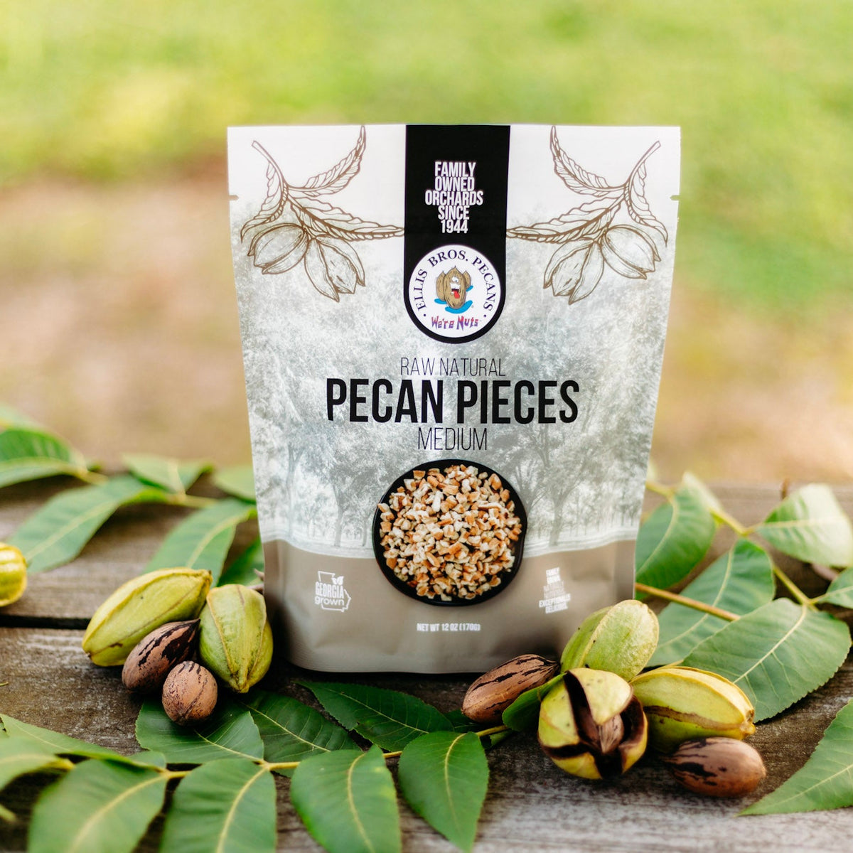 Raw Natural Medium Pecan Pieces