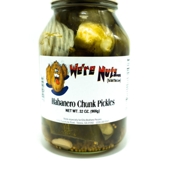 Habanero Chunk Pickles (32oz)